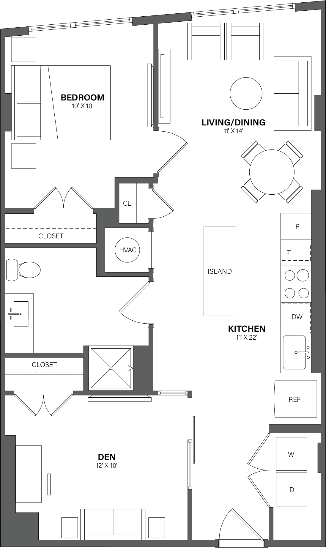 Floorplan image of apartment 0316
